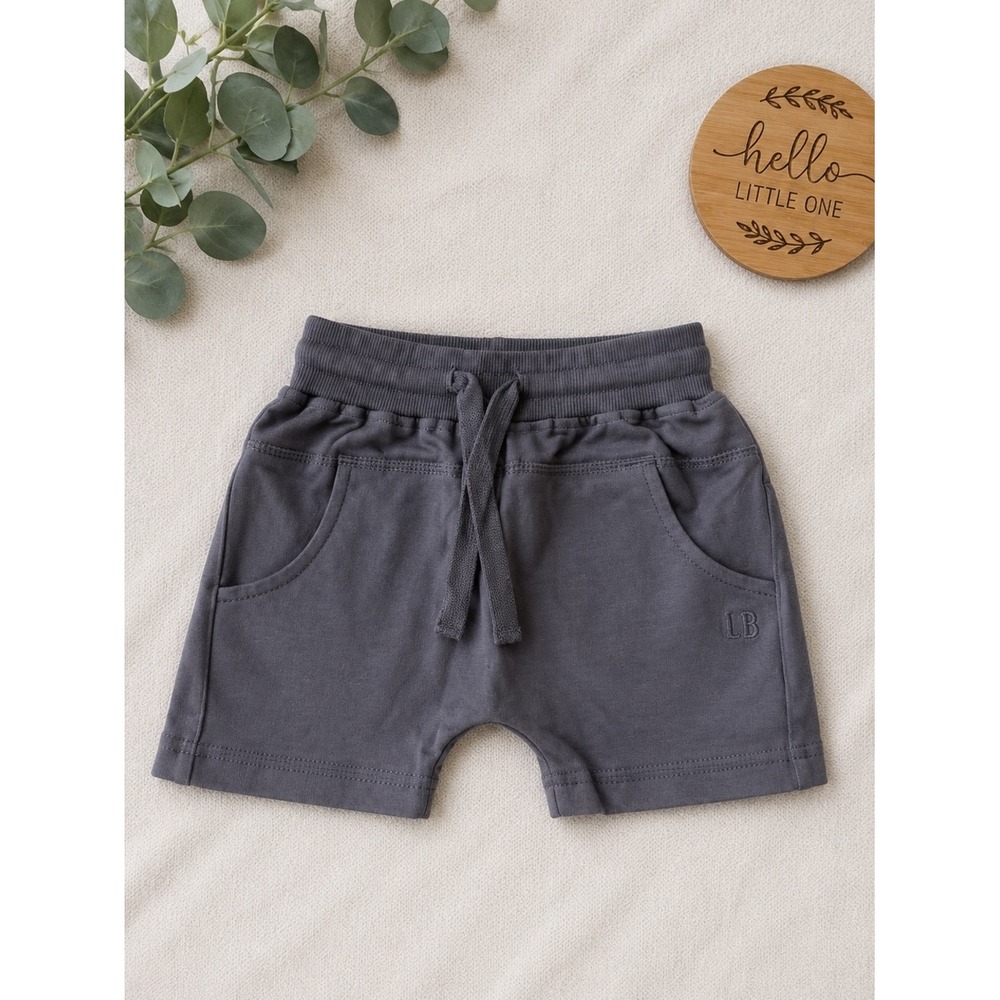 Little Bipsy Harem Shorts Iron 18-24M NWT Gray Boys Jogger Short